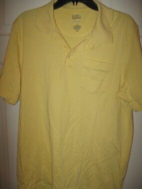 Croft & Barrow Extra Soft Polo Shirt Men's Large Yellow